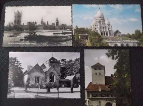 POSTCARDS : 21 VINTAGE / FOREIGN POSTCARDS 1913 ONWARDS